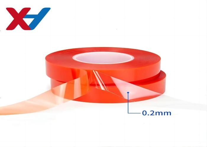 1240mm Red Liner Double Sided Tape Strong Stick Double Sided PET Tape