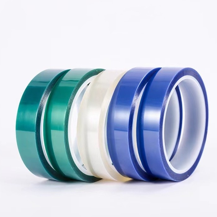 Blue ESD Polyester Tape Silicone Adhesive 1070mm Heat Resistant