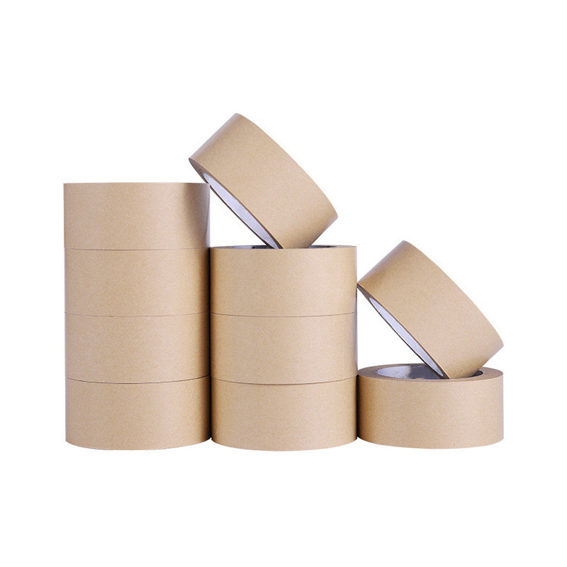 0.12mm Packing Adhesive Tape Kraft Flatback Carton Sealing Tape