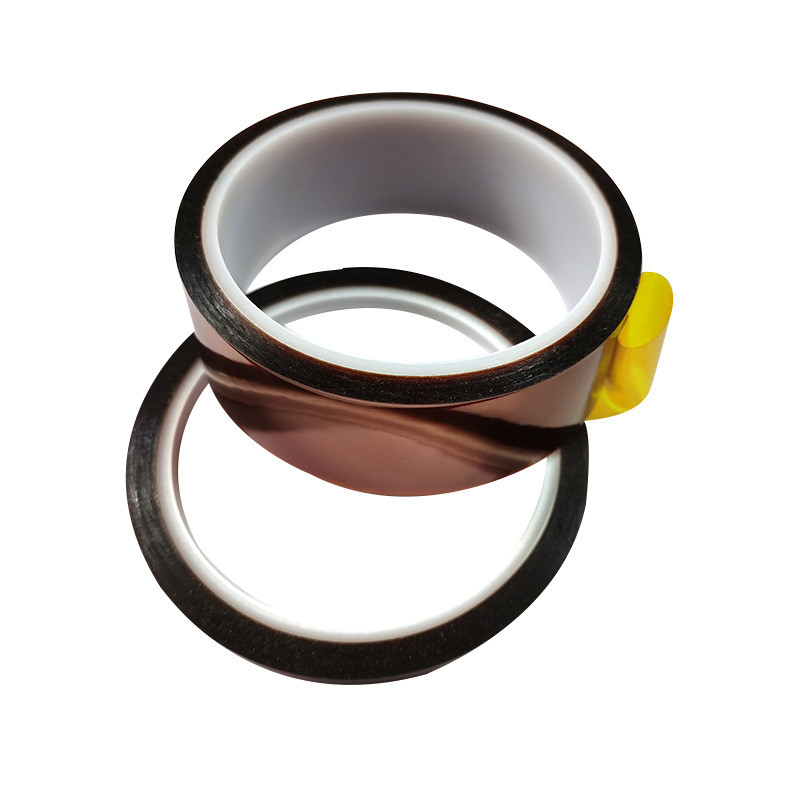 55um Polyimide Adhesive Tape silicone Kapton Tape 30mm For Powder Coating