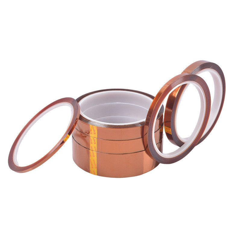 40um Polyimide Silicone Tape 76mm Kapton Tape 1 Inch For SMT Wave Soldering