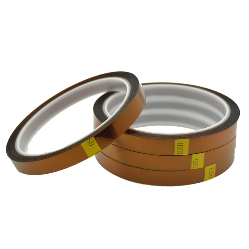 Polyimide Film Silicone Adhesive Anti-static Level 10^6-10^9 ESD Kapton Tape