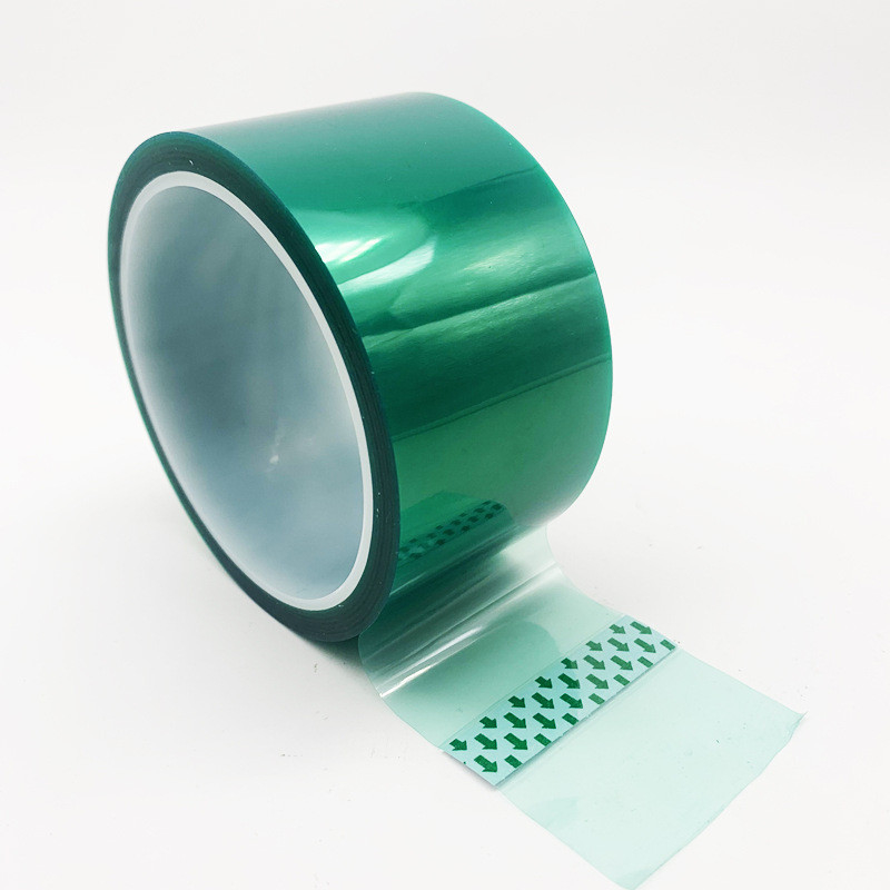 High Temperature Heat Resistant Green Green PET Silicone Adhesive Tape