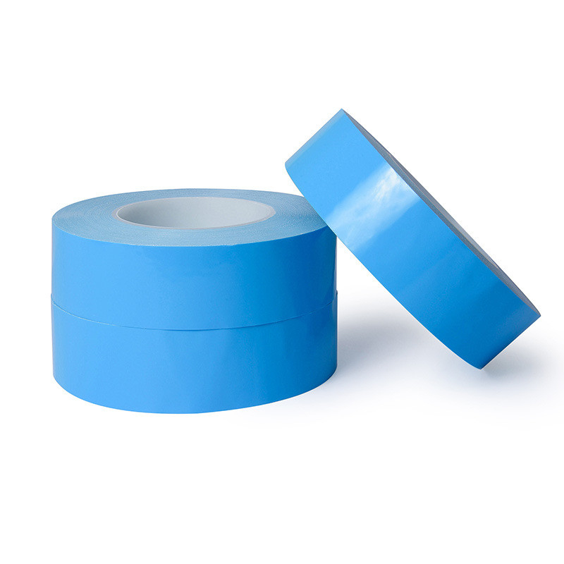 76mm Double Sided Adhesive Tape Electrical Insulation Tape Blue Liner