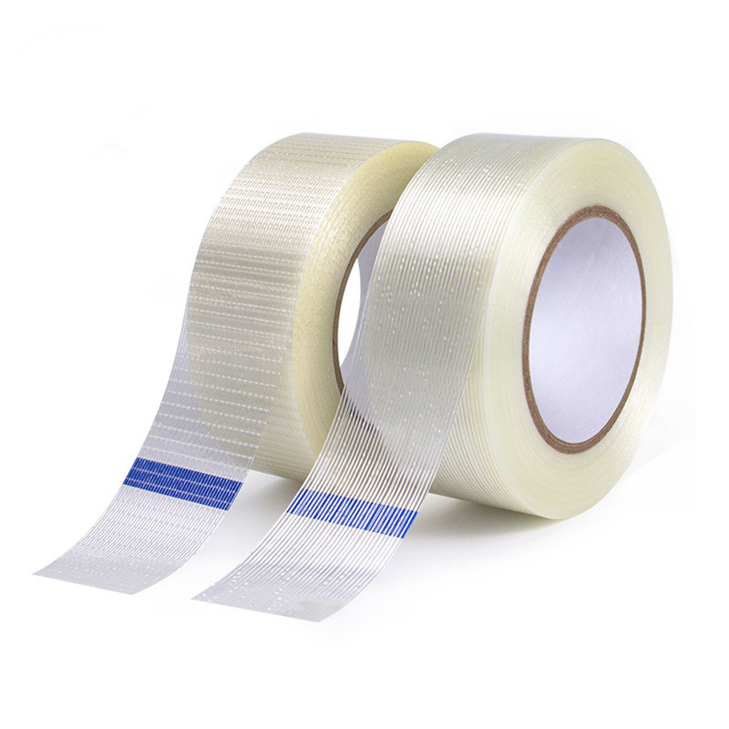 Heavy Duty Waterproof Clear Filament Strapping Tape For Repairs Shipping Packing