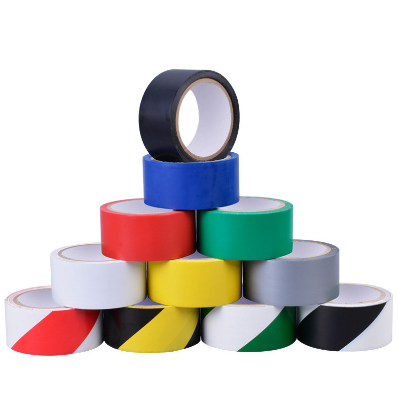Sticky Floor Safety Caution Tape For Warehouse Market Construction Scene