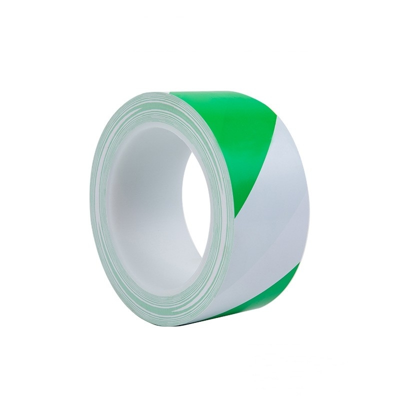 White Green PVC Caution Adhesive Tape For Identification And Construction